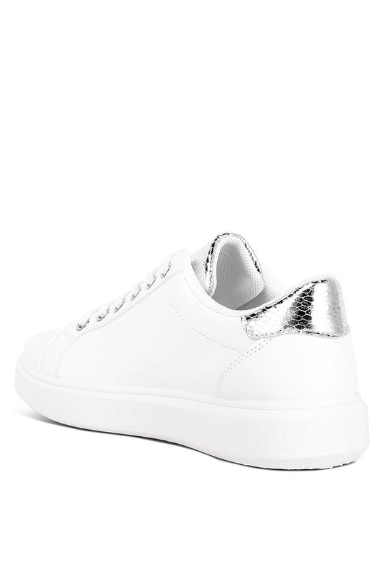 Claude Faux Leather Back Panel Sneakers