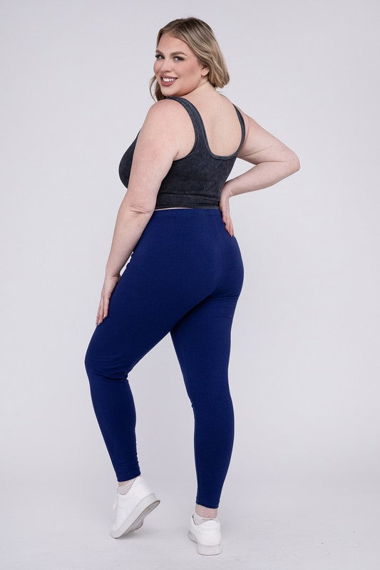 Plus Size Cotton Full Length Leggings