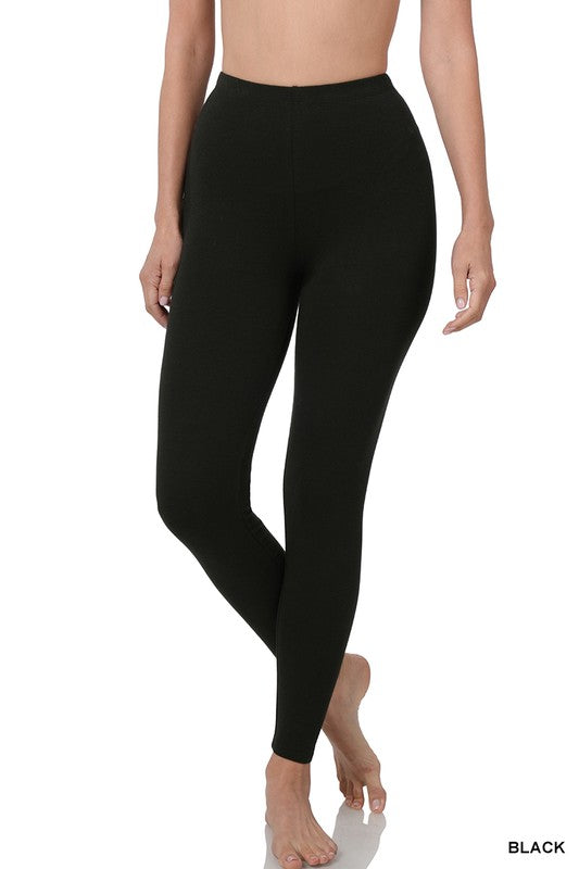 Premium Cotton Full Length Leggings