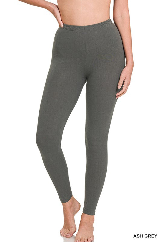 Premium Cotton Full Length Leggings