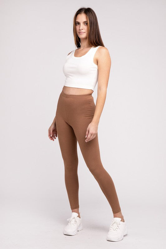 Premium Cotton Full Length Leggings