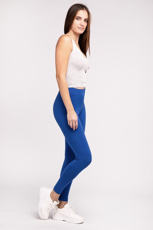 Premium Cotton Full Length Leggings