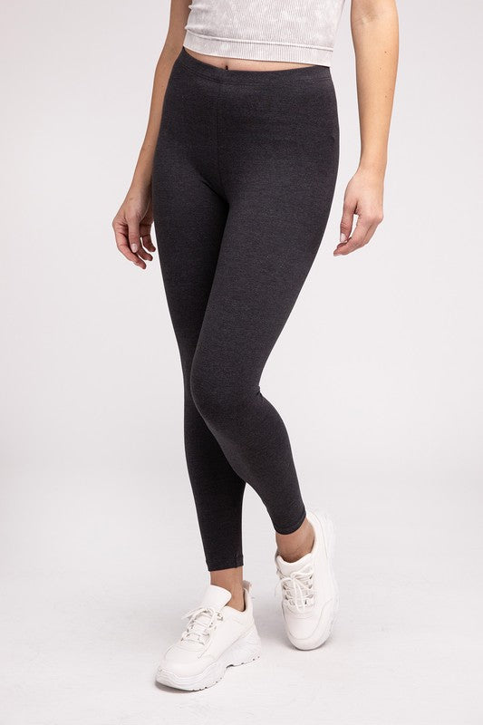 Premium Cotton Full Length Leggings