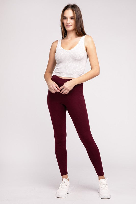 Premium Cotton Full Length Leggings