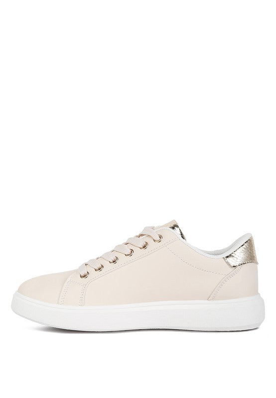 Claude Faux Leather Back Panel Sneakers