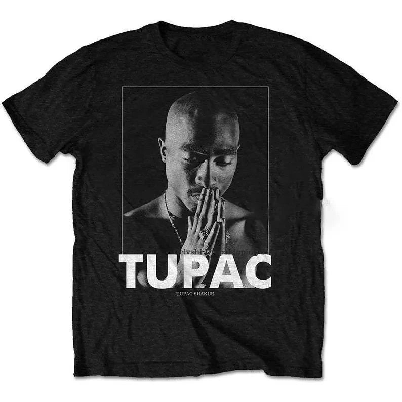 Tupac Shakur on Black Shirt