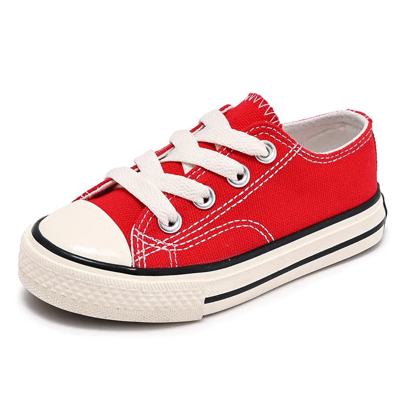 Toddler Girl Colored Canvas Shoes