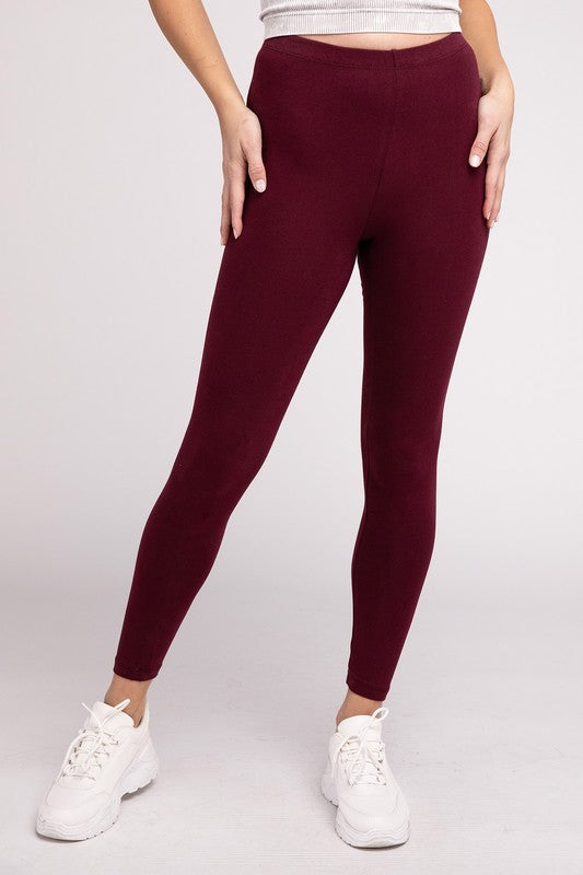 Premium Cotton Full Length Leggings