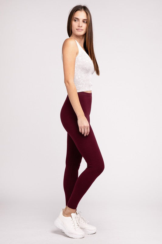 Premium Cotton Full Length Leggings