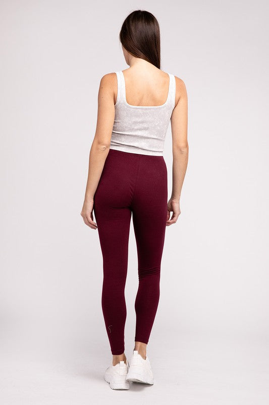 Premium Cotton Full Length Leggings