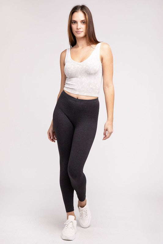 Premium Cotton Full Length Leggings