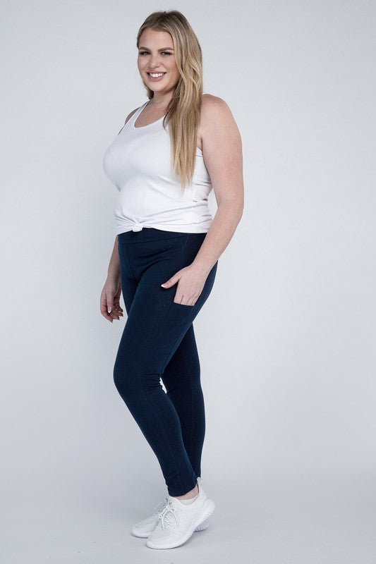 Plus Size Leggings with Pockets