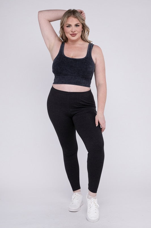 Plus Size Cotton Full Length Leggings