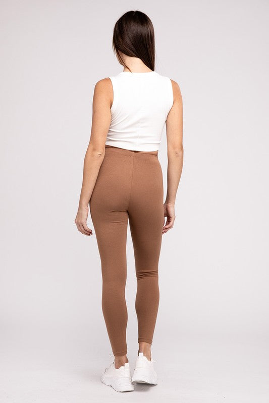 Premium Cotton Full Length Leggings