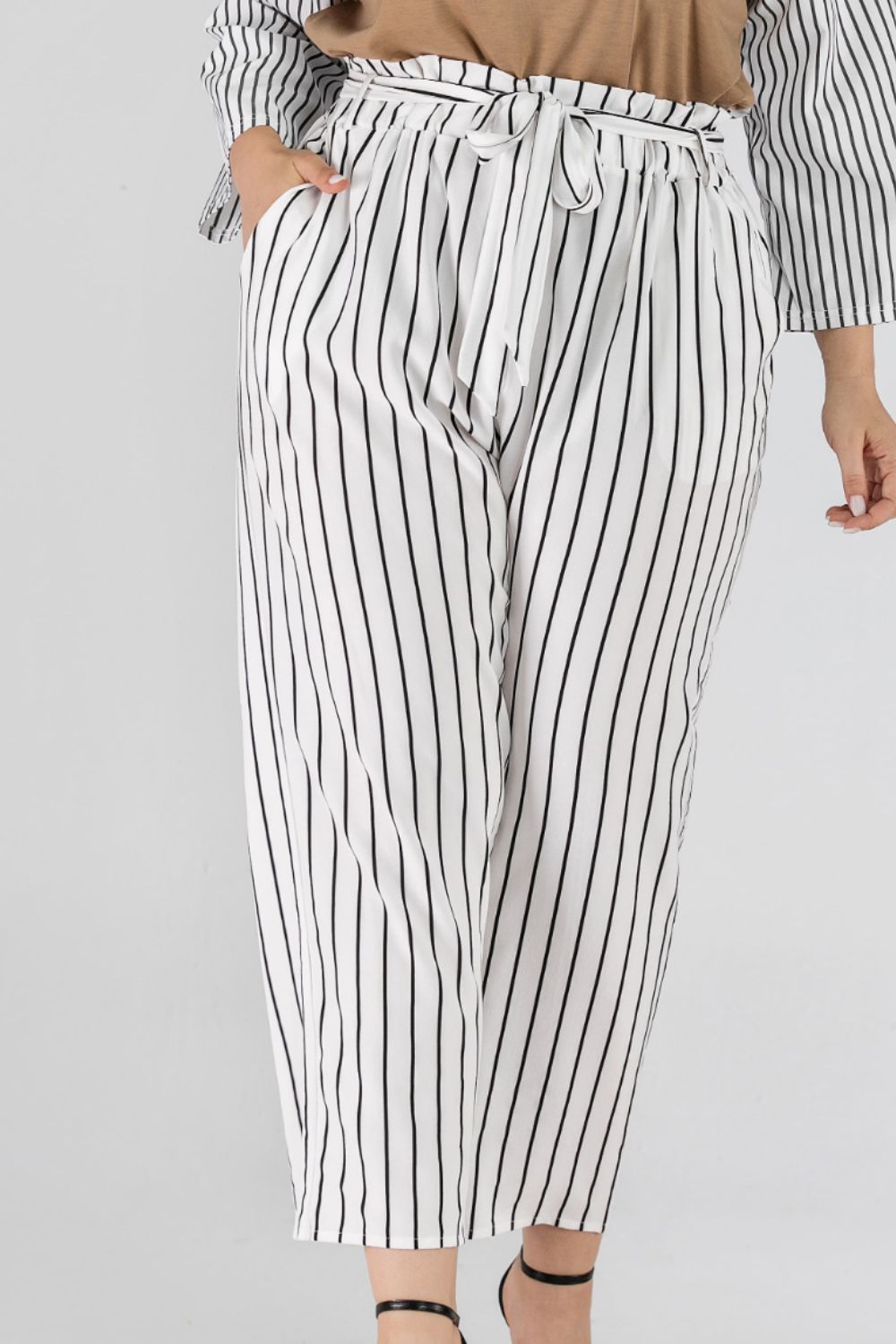 Striped Cropped Pants