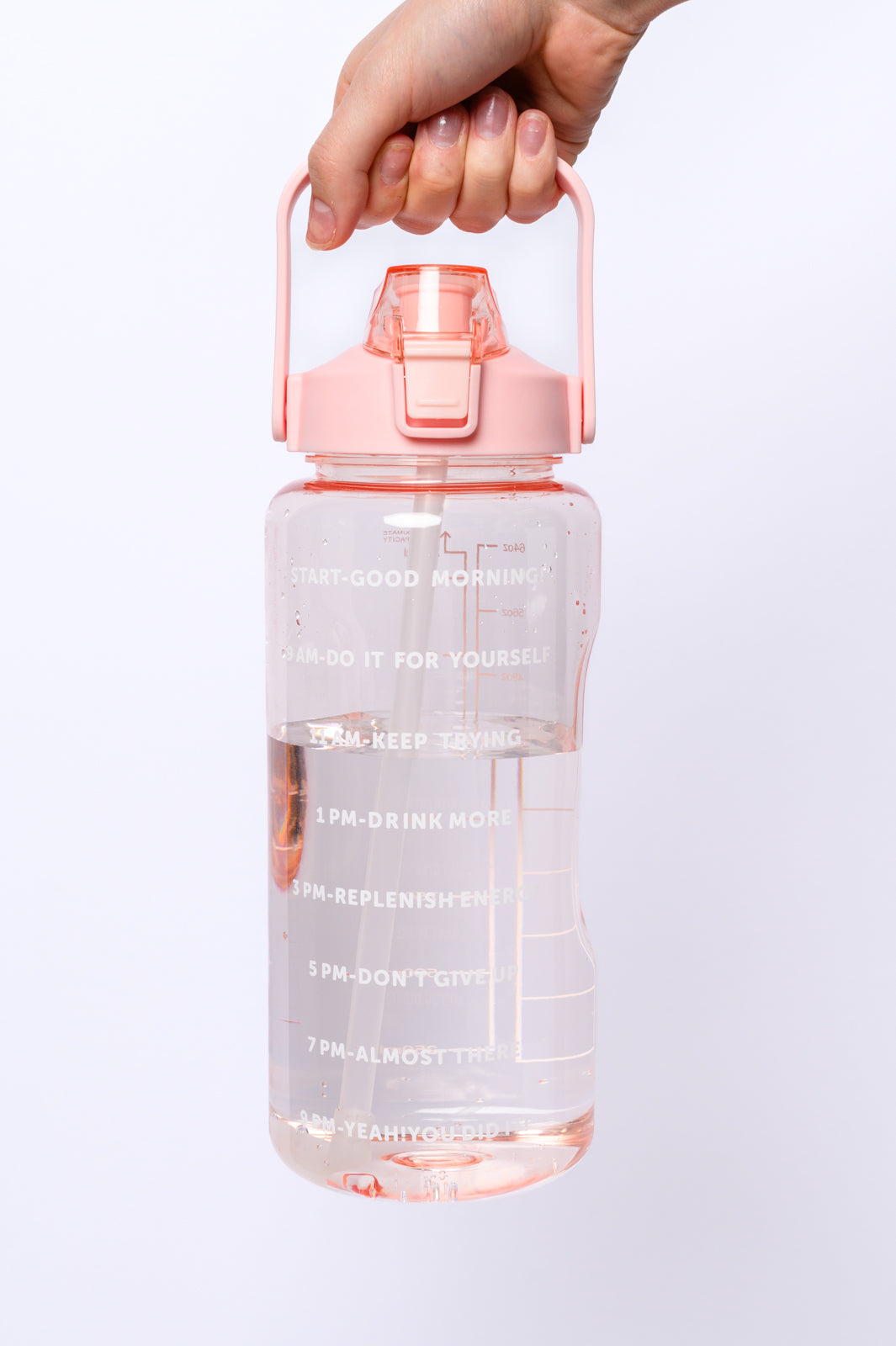 Water Tracking Bottle in Pink